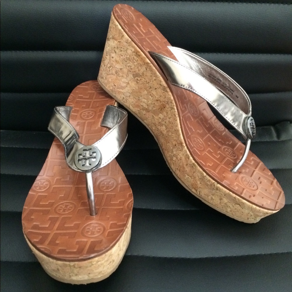 Tory Burch Thora wedges like new